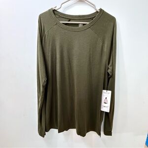 ALO Yoga men’s Olive triumph Long Sleeve Top